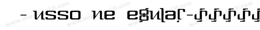 RVN-Russo One Regular字体转换